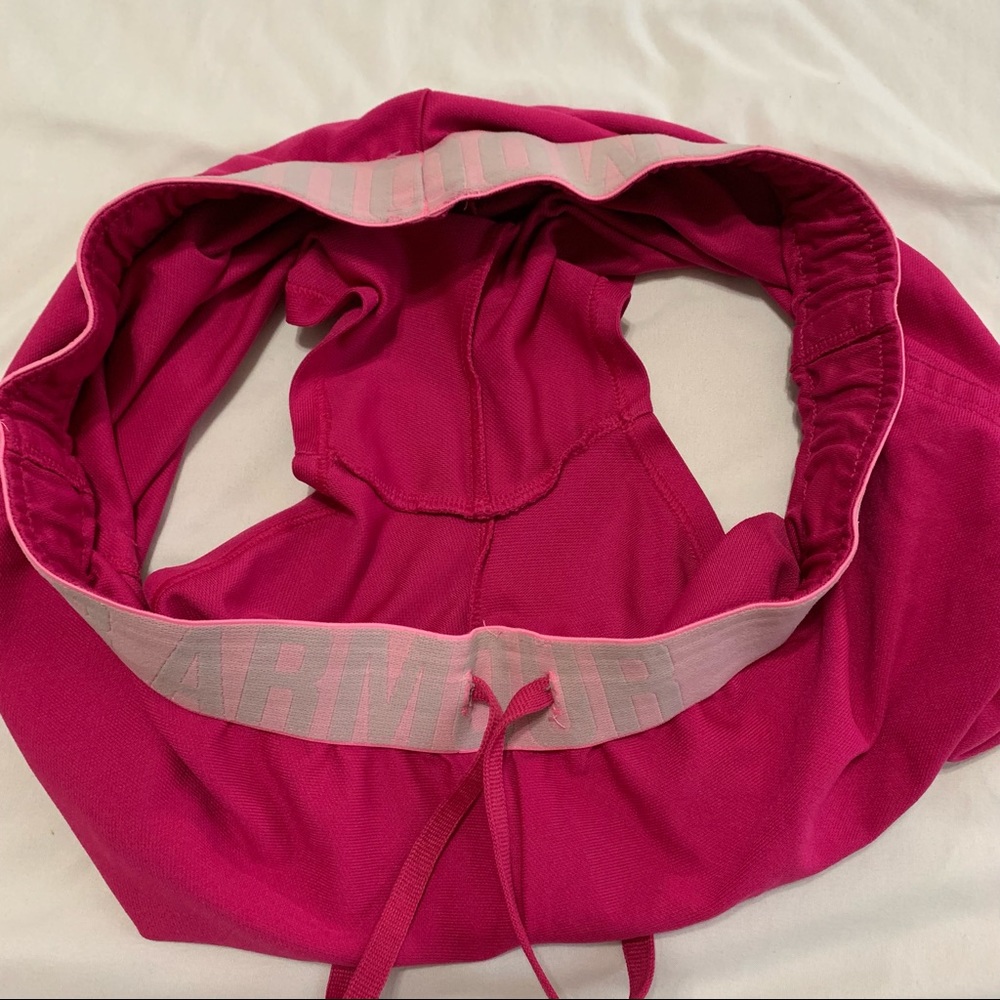 UNDER ARMOUR Women’s Bright Pink Loose Heatgear Sport Fitness Running Shorts S - Picture 8 of 14